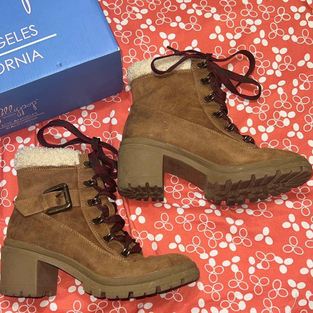 Jellypop Suede-Like Ankle Boots 7.5 M